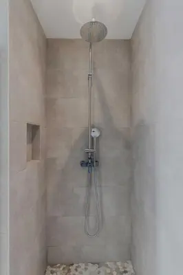 Salle de bains dans l'établissement Cozy apartment - 1BR-4P - Porte Saint-Denis