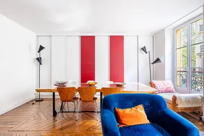 Coin salon dans l'établissement GuestReady - Elegance in trasbourg-Saint-Denis