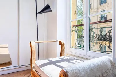 Un ou plusieurs lits dans un hébergement de l'établissement GuestReady - Elegance in trasbourg-Saint-Denis