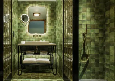 Salle de bains dans l'établissement La Fondation