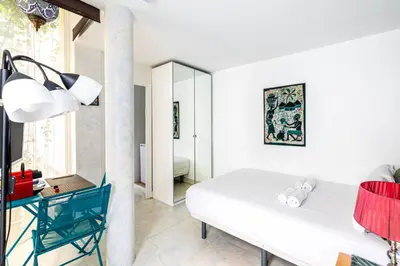 Un ou plusieurs lits dans un hébergement de l'établissement GuestReady - Bel Apt. au cœur de Paris