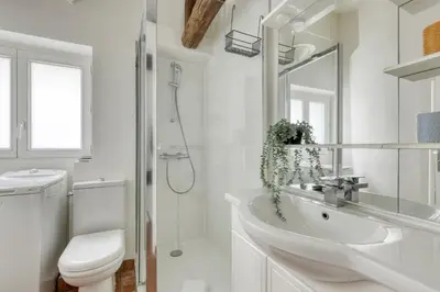 Salle de bains dans l'établissement Homely & Pleasant T2 flat in the Heart of Paris