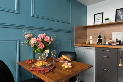 Cuisine ou kitchenette dans l'établissement Artisan Lofts near Marais