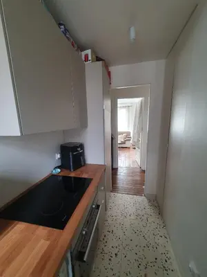 Cuisine ou kitchenette dans l'établissement Appartement parisien