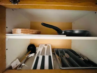 Cuisine ou kitchenette dans l'établissement Apart super 150m de Centre Pompidou