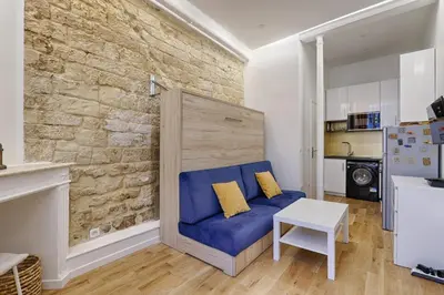 Cuisine ou kitchenette dans l'établissement Beau studio 2P en plein cœur du 2e