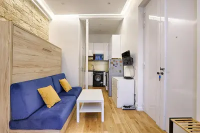 Cuisine ou kitchenette dans l'établissement Beau studio 2P en plein cœur du 2e