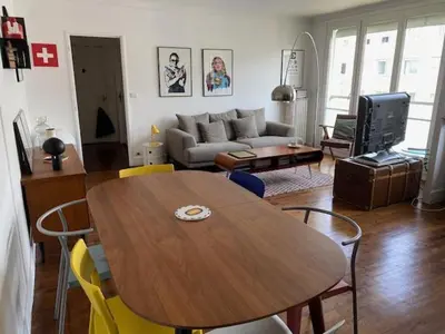Coin salon dans l'établissement Appartement design
