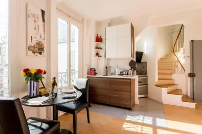 Cuisine ou kitchenette dans l'établissement Welcome to Montmartre !