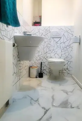 Salle de bains dans l'établissement Une chambre à Paris 20eme avec un petit jardin