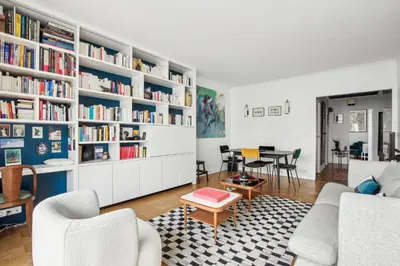 Coin salon dans l'établissement Boulogne Billancourt - Chateau 1 bdr