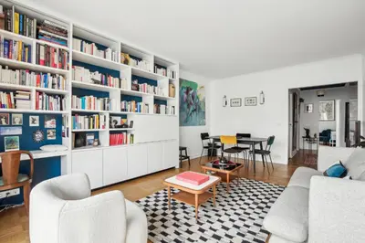 Coin salon dans l'établissement Boulogne Billancourt - Chateau 1 bdr
