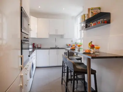 Cuisine ou kitchenette dans l'établissement Paris Palais des Congrès Residence