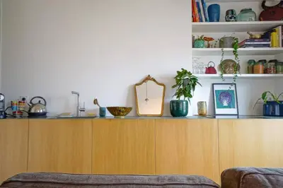 Cuisine ou kitchenette dans l'établissement Superbe appartement lumineux proche du Marais