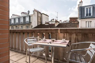 Balcon ou terrasse dans l'établissement Appartement du Théâtre - Welkeys