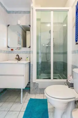 Salle de bains dans l'établissement Bel appartement aux portes de Paris