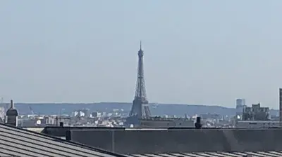 Vue générale sur Châtillon ou vue de la ville depuis l'appartement