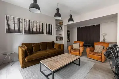 Coin salon dans l'établissement Saint-Honoré Luxurious 2 Bedrooms apartment 120m2