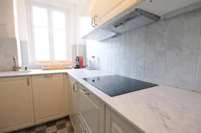 Cuisine ou kitchenette dans l'établissement Spacieux 2 Pièces Montmartre
