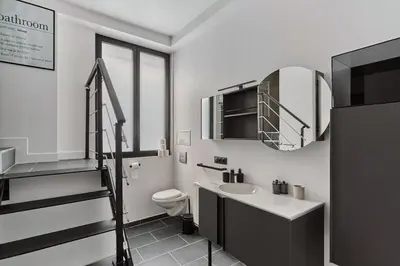 Salle de bains dans l'établissement Apartment Center of Paris Bastille by Studioprestige