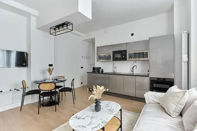 Cuisine ou kitchenette dans l'établissement Apartment Center of Paris Bastille by Studioprestige