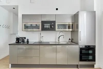 Cuisine ou kitchenette dans l'établissement Apartment Center of Paris Bastille by Studioprestige