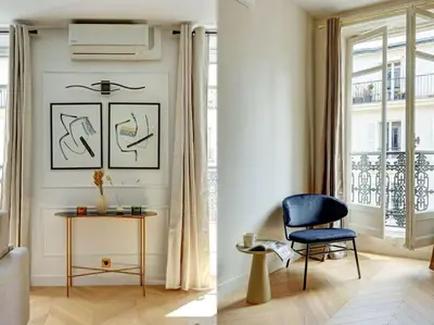 Coin salon dans l'établissement Sublime Apartment Champs Elysées 8Guests 3Bdr