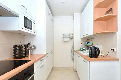 Cuisine ou kitchenette dans l'établissement Apt Opéra-Richelieu/Heart of Paris