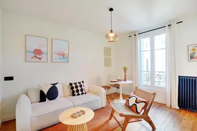 Coin salon dans l'établissement Luxury flat silly - Boulogne city center