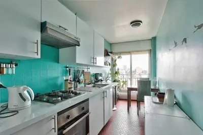 Cuisine ou kitchenette dans l'établissement Parc des Vignoles