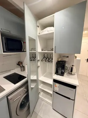 Cuisine ou kitchenette dans l'établissement Appartement Métro Plateau de Vanves - Malakoff