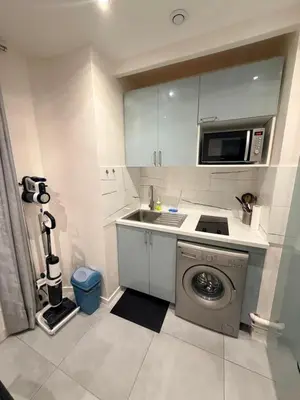 Cuisine ou kitchenette dans l'établissement Appartement Métro Plateau de Vanves - Malakoff