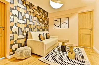Coin salon dans l'établissement Appartement 3 chambres proche Châtelet-Les Halles