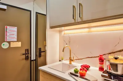 Cuisine ou kitchenette dans l'établissement WS Opéra - Edimbourg