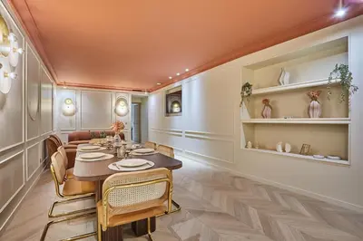 Coin salon dans l'établissement Apartment 3 bedrooms Center of Paris by Studio Prestige