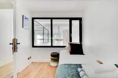 Coin salon dans l'établissement Amazing Loft 2BR - Eiffel Tower