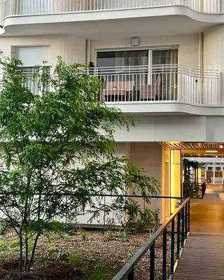 Balcon ou terrasse dans l'établissement Appartement moderne & spacieux avec parking Paris