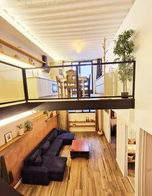 Coin salon dans l'établissement Maison Juliette