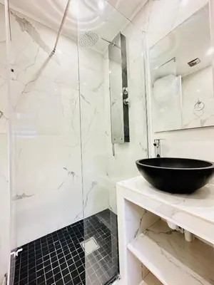 Salle de bains dans l'établissement Pretty Central flat in Paris