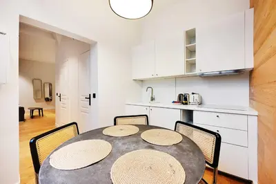 Cuisine ou kitchenette dans l'établissement Haven of peace-2BR-4P-Near the Palais de Garnier