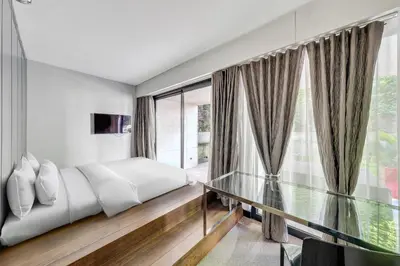 Un ou plusieurs lits dans un hébergement de l'établissement Appartement d'exception - Proche Tour Eiffel