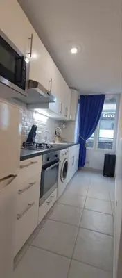 Cuisine ou kitchenette dans l'établissement Apartment near Bastille and gare de Lyon