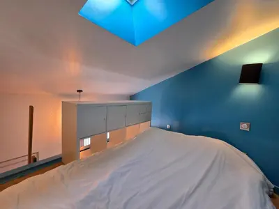 Un ou plusieurs lits dans un hébergement de l'établissement 4D- Studio neuf/cosy proche Paris/Parc des expositions