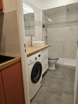 Salle de bains dans l'établissement Studio Paris Clichy