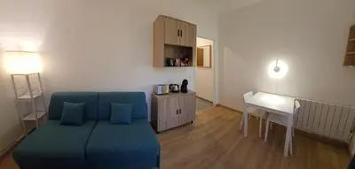 Cuisine ou kitchenette dans l'établissement Studio Paris Clichy