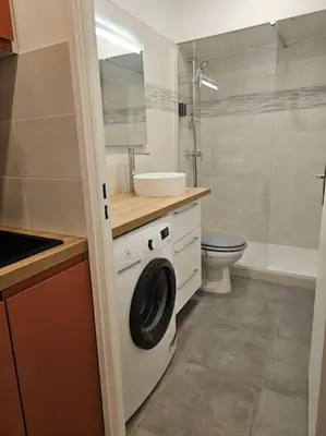 Salle de bains dans l'établissement Studio Paris Clichy