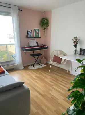 Plan de l'établissement Studio neuf cozy avec balcon, 11e arr Voltaire, proche Bastille