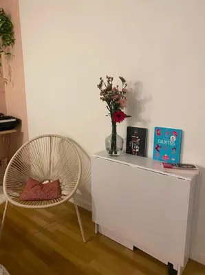 Plan de l'établissement Studio neuf cozy avec balcon, 11e arr Voltaire, proche Bastille