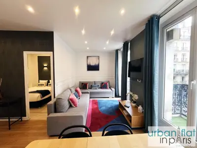 Un ou plusieurs lits dans un hébergement de l'établissement Urban Flat 24 - Charming Home in Paris