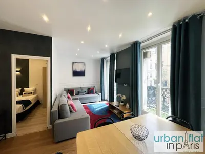 Un ou plusieurs lits dans un hébergement de l'établissement Urban Flat 24 - Charming Home in Paris